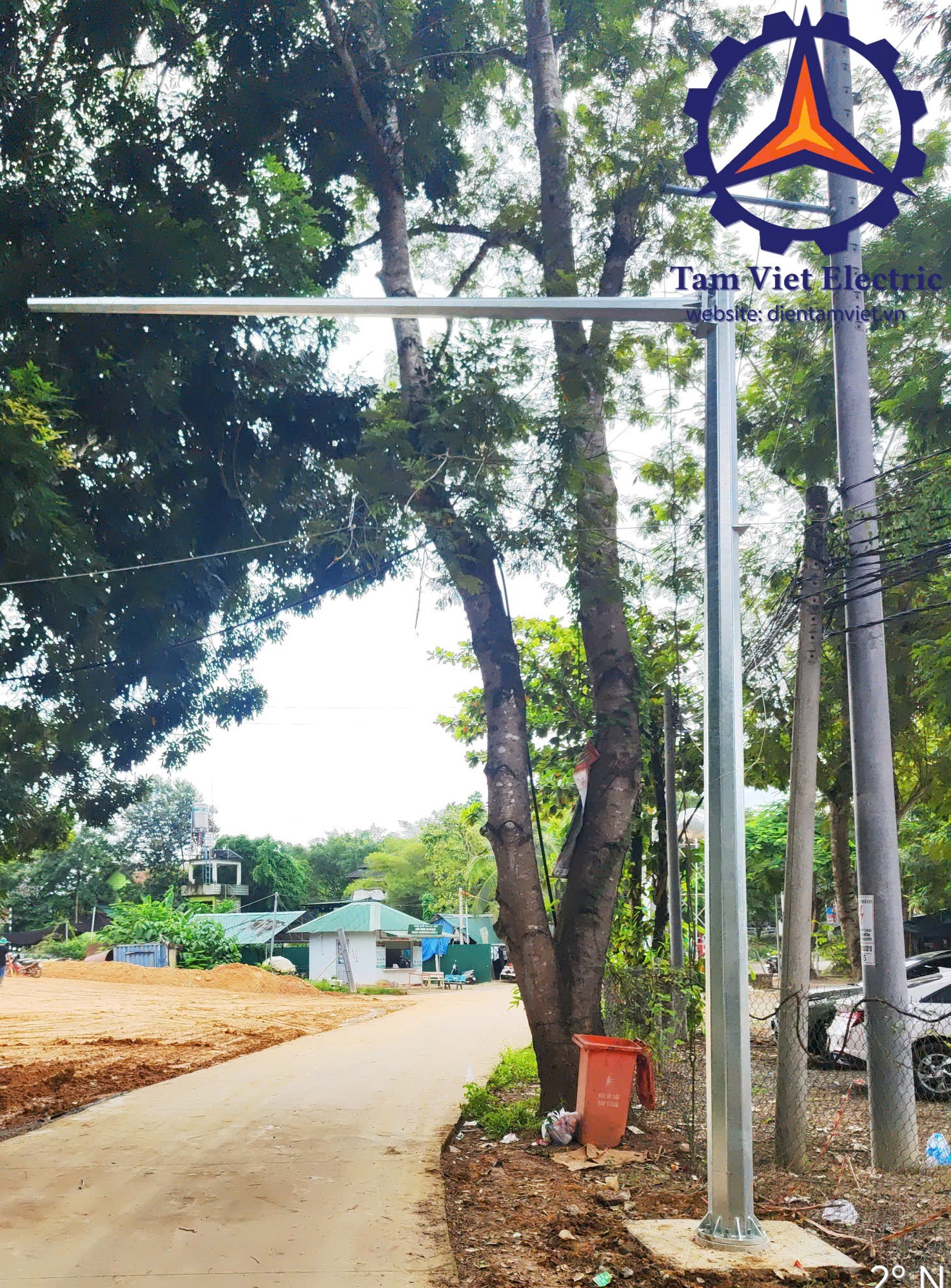 Trụ Camera Bát Giác Mạ Kẽm